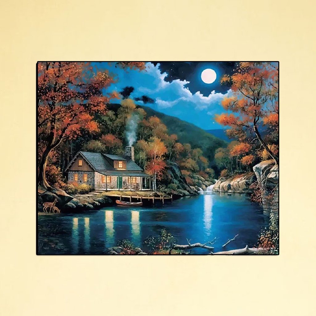 HASTHIP Plastic Nature Wall Painting, Medium(Color 4) HASTHIP Plastic Nature Wall Painting, Medium(Color 4)
